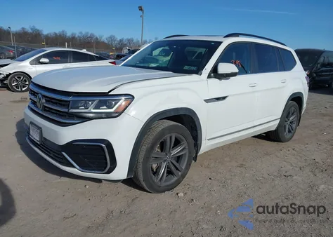 2021 Volkswagen Atlas 3.6L V6 Se W/Technology R-Line from USA, damaged, VIN 1V2RR2CA7MC587264